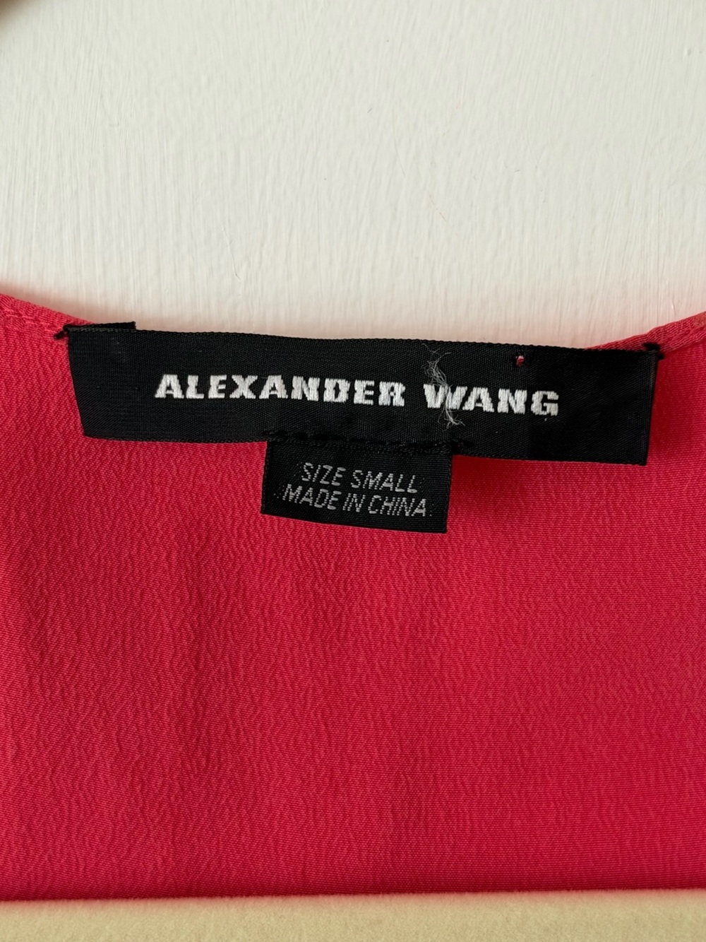 Alexander Wang 100% Silk Racerback Tank Top Pink Size Small - Picture 3 of 5